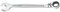 FACOM - Clé Mixte à Cliquet Métrique 18mm - 467B.18 - Système Ultra-Grip Antidérapant - Mécanisme à Cliquet Compact Réversible par Levier - Œil et Fourche Inclinés à 15° - Chrome Satiné