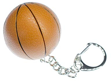 Miniblings Basketball Schlüsselanhänger Ballsport Ball Bälle Sport USA - Handmade Modeschmuck I I Anhänger Schlüsselring Schlüsselband Keyring