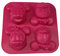 ANLIN Kitchen DIY Kreative Silikonform für 4 Minnie Mickey Mond Kuchen Backen Silikon Seife Form
