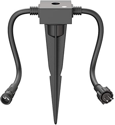 ledscom.de Dämmerungssensor IP44 Stecksystem NEMO inkl. Erdspieß, Helligkeitssensor für außen, Tag-Nacht-Schalter für Gartenbeleuchtung