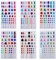 Strasssteine Aufkleber Selbstklebende Klebrige Edelsteine Bling Jewels Juwel Kristall Sticker für Gesicht, Make-up, Nägel, Scrapbooking-Verzierungen, Kinder Handwerk DIY-6 Blätter 486 Stück