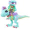 Mattel Cave Club Muñeca Rockelle con Mascota Dinosaurio Azul, Conjunto con Accesorios para niños y niñas +4 años GTL69