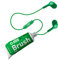 SBS Auricolare Brush stereo in confezione tubetto vernice, cavo jack da 3,5 mm, microfono integrato, tasto alla risposta, colore verde