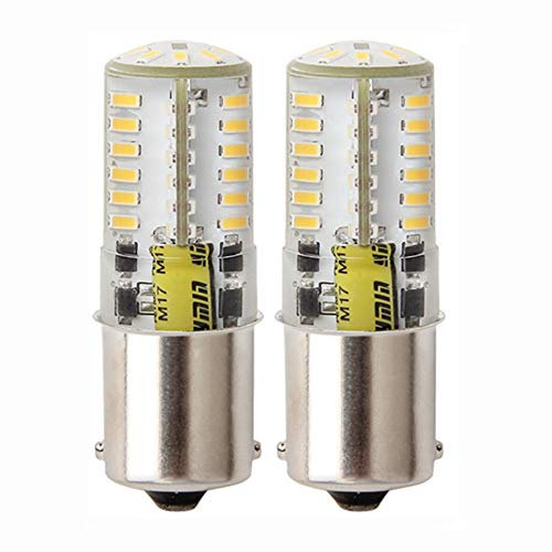 PYRJIN Ba15s LED 12V 1141 1156 12v Lampadina, singolo contatto a baionetta SBC, 5W Bianco Caldo 3000K, per interni RV Turn Luce, di Segnale, di Luce, di Retromarcia, Fanale Posteriore. (2 Pz)