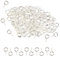 HUIHUIBAO100 Pieces Small Screw Eyes Pin Hook for Jewelry for Jewelry Making Findings DIY Crafts, 5 x 10mm(Silver)