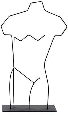Cooee Design - Skulptur - Wire - Boaz - Schwarz - Metall - Maße (LxBxH): 18,5 x 8 x 30 cm