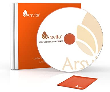 Arsvita CD Laser Lens Cleaner Disc Cleaning Set for CD/VCD/DVD Player, Safe and Effective