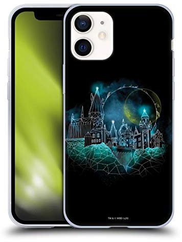 Head Case Designs Officially Licensed Harry Potter Hogwarts Deathly Hallows XVIII Gel Case [Military Grade Protection] Compatible with Apple iPhone 12 Mini and Compatible with MagSafe