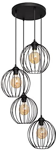 Helam MERCURE Cluster Pendelleuchte Schwarz 40cm