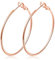 Hasnsofie Creolen Silber 925 Ohrringe für Damen, 925 Sterling Silber Creolen Ohrringe Set, Hypoallergen Groß Silber Huggie Creolen Ohrringe, 30mm Rose Gold Damen Kreolen Creolen Ohrringe Set