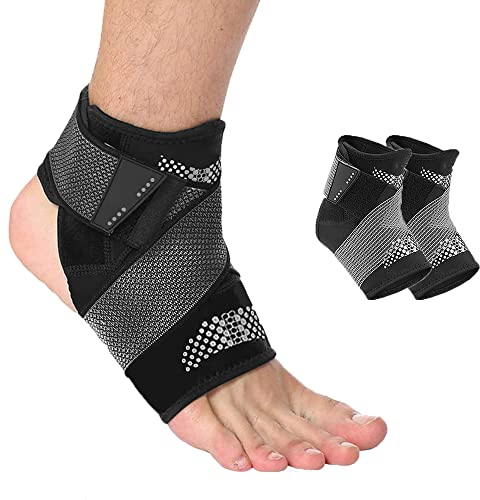 Knöchelbandage Sprunggelenkbandage, Einstellbares Ultra Dünn Knöchelbandage, EIN Paar Knöchelbandage Sprunggelenk Stabilisierung, Elastische Sprunggelenkbandage zur Unterstützung beim Sport