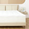 Sweetnight Double Mattress Topper, 2 Inch Quilted Fluffy Mattress Protector with Elasticized Corner Straps, Quality Mattress Pad Topper, Breathable Microfiber Mattress Cover (135 x 190 x 6 cm), White