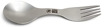 Elephant Box Edelstahl-Göffel | Campingbesteck aus Metall, plastikfrei und umweltfreundlich