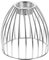 FRCOLOR Lamp Guard Industrial Vintage Light Cage for Pendant Lights Iron Wire Lamp Shade Antique Lamp Holders Silver