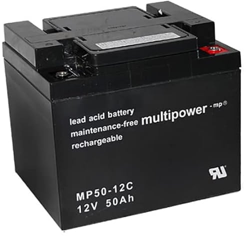 Blei-Akku Multipower MP50-12C, 12 Volt, 50 Ah