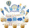 Tortendeko Einschulung Junge, 13Pcs Cake Topper Schulkind Kuchendeko Schulanfang, Zuckertüte ABC 123 Kuchen Deko, Endlich Schulkind 2023 Junge Geschenke Einschulung