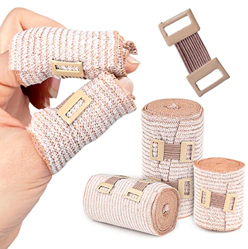 Benda Elastica,40Pcs Ganci di fissaggio di clip di fissaggio di clip di metallo di stirata di bendaggio elastico,Benda Elastica, Bendaggi, Bende,Clip Fissaggio Adatto per la Maggior Parte Delle Bende
