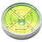 Niveaux à bulles circulaires de 6,1 cm, 60 mm, 4,6 m, ronds de haute précision en aluminium Bullseye pour camping-car, remorque, construction, machine CNC (circulaire-6012silver)
