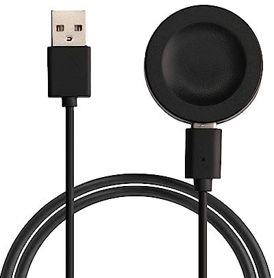 kwmobile Charger Compatible with Huawei Watch Ultimate / GT3 SE / GT2 Pro/Watch 3 - Charger USB-C Cable for Charging Smart Watch - Black
