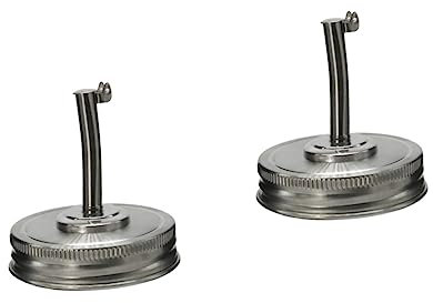 INOOMP 2stücke Dichtungsdeckel Mit Silikonring Auslaufsichere Lids Für Einmachgläser Für Schmale Flaschen Und Glasbehälter Langlebig Und Leicht Zu Handhaben