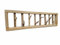 Kinaree Wandgarderobe aus Holzstamm – Handgefertigt aus Mangosteen Holz – Asiastil Wandhaken mit Naturästen – Garderobe Massivholz – Flurgarderobe Unikat 80 cm