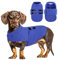 PUZAUKAL Hundepullover Fleece Weste Hundemäntel Winter Warmer Hundeweste für Kleine Hunde Weicher Fleece Hundejacke mit Geschirr Pullover für Mittel Großen Hund Katze-Blau(XS)