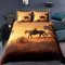 TaRvit Bettwäsche 140x200 Western-Cowboy Bettwäsche 140x200 Pferde 2er Set für Kinder, Mikrofaser Bettwäsche Set und 1 Kissenbezug 80x80, Weiche Atmungsaktive Bettwäsche-Sets mit Reißverschluss
