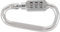 Fvoagaou With Combination Lock 3-Digit Number Padlock Carabiner Silver