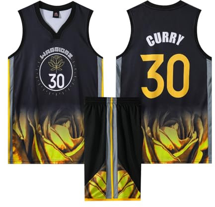 2-Teiliges Basketball Sportbekleidung für Kinder/Erwachsene - T-Shirt Weste + Shorts, Trikot Shirt und Shorts - Grün L