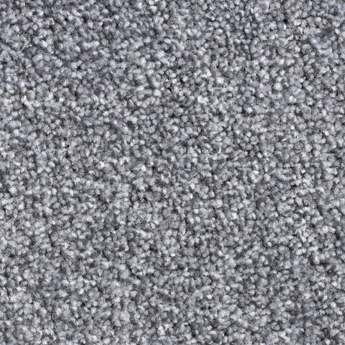 Tuda Carpets | Barrati 15mm Saxony Pile Carpet with Hessian Action Back | Flint Grey (82) - Sample