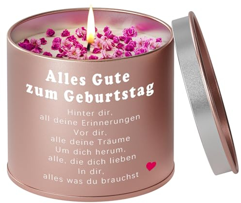 Geburtstagsgeschenk für Frauen, Duftkerzen in Metalldosen Geburtstagsgeschenk für Freundin Mütter Papa Schwester Tochter, 30 40 50 60geburtstag frauen-2