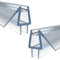 WITEN&NOCK 2x50cm Duschdichtungen mit doppelter Lippe Ersatzdichtung für Duschkabine Dichtungsprofile Duschtür Dichtung Glasstärke 5-6 mm