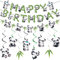 Alles Gute Zum Geburtstag Banner,3 styles Panda Thema Geburtstag Party Deko Panda-Dekorationsset für Geburtstagsparty,Panda Party Dekorationen,Panda Kinder Geburtstag Dekoration,Panda Themen Babyparty