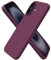 ORNARTO Compatible with iPhone 16 Case 6.1, Slim Liquid Silicone 3 Layers Full Covered Soft Gel Rubber 16 Phone Cases Cover 6.1 inch-Wine Red