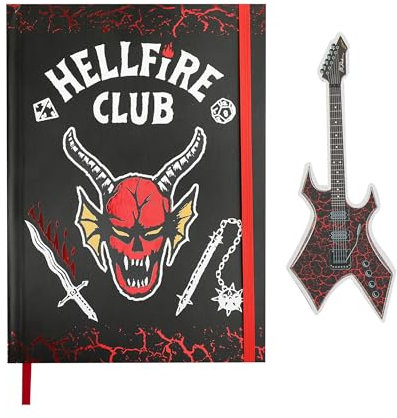 Cinereplicas Stranger Things - Hellfire Club Hardcover Notizbuch - 14.5 * 21cm 160p - Offizielle Lizenz