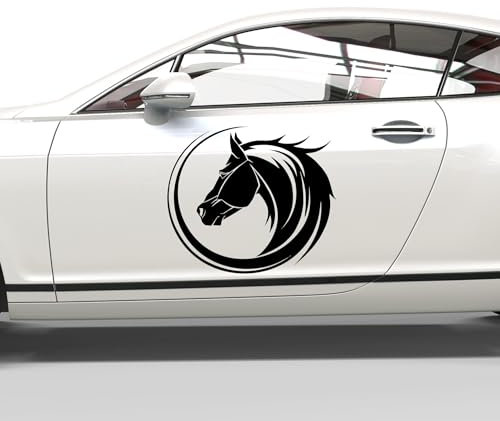 mein-motiv.com Autoaufkleber Pferd Tribal Größe M - ca. 50cm x 43cm