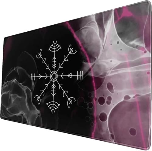 ZUNNNANN Alfombrilla de Ratón Gaming 900x400x3mm Alfombrilla para Ratón XXL Morado Negro Alfombrilla Escritorio Grande Antideslizante Mejora Precisión y Velocidad para Jugadores de PC, Oficina