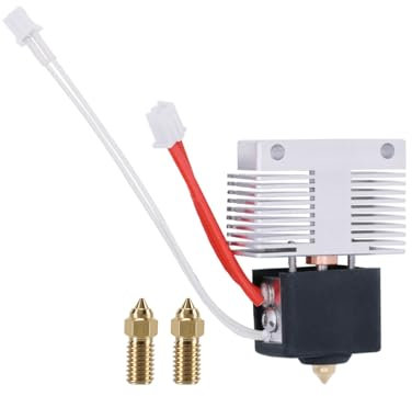 Hotend Kit für ELEGOO Neptune 4/Neptune 4 Pro, Ganzmetall Extruder Hot End Kit, hochtemperaturbeständiger Hotend Heizblock mit 2 Stück 0,4 mm Messingdüsen