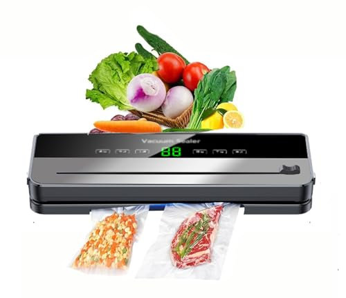 Vacuum Sealer Machine, 30cm Longer Seal Food Sealer, 65 Kpa Multi-Functional Food Vacuum Sealer, Food Saver with 10pcs Vacuum Bags, Dry and Moist Modes for Food Fresh Preservation