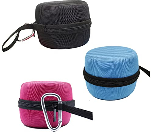 Aufbewahrungstasche für Outdoor Lautsprecher, Tragbar, 2 Stück | Haken, Netz Zwischenlage, Inklusive Karabiner, Kabelbändern und Nylonseil Zufällige Farbe