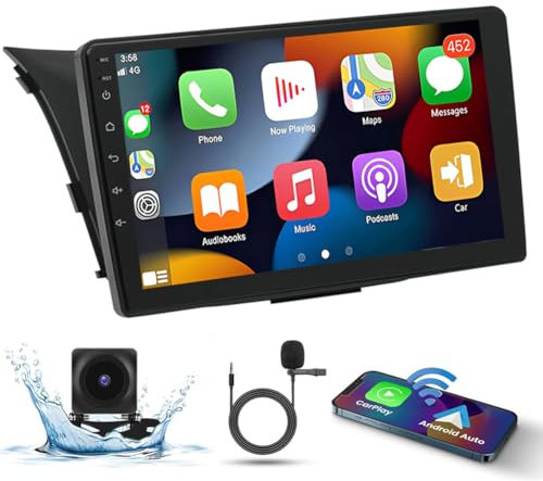 9 4G+64G Android 13 Car Stereo for Hyundai I30 GD 2012-2017 IPS Touch Screen 2 Din Car Radio Receiver w/Wireless Carplay Android Auto GPS Navigation Bluetooth FM AM BT SWC Backup Camera Mic