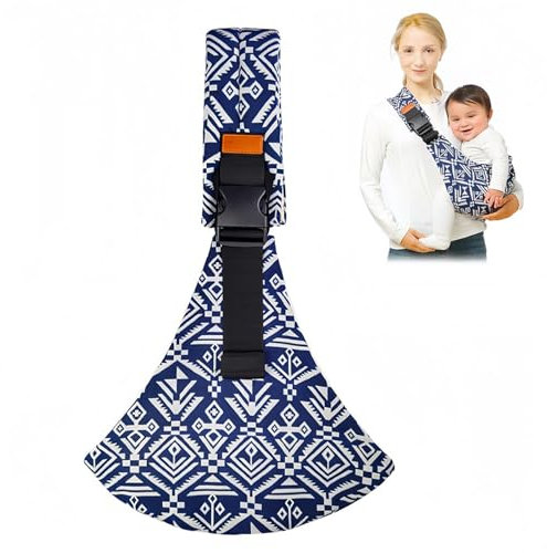 Babytrage Hüfttrage Tragetuch Baby Neugeboren Kleinkind Tragetuch Hüfttrage Kleinkind Für Kleinkinder von 0 Bis 36 Monaten und Einem Gewicht Bis 15 kg (Blaues)