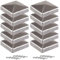 Tappi per pali in metallo, 9 x 9 cm, 10 pezzi, a forma di piramide, per pali in legno, con viti