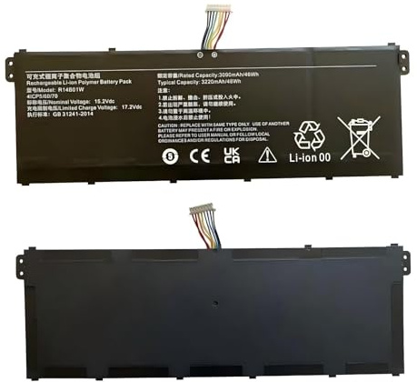 Compatible para Xiaomi RedmiBook 14 16 Pulgadas batería de Ordenador portátil, para RedmiBook Pro 14 15 Pro X 14 X14, Reemplazo de la Pieza R14B01W R14B02W R14B03W R14B05W R14B06W R14B07W.