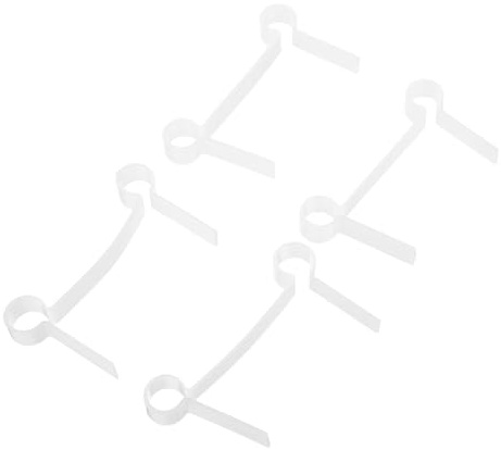 Veemoon 4pcs White Shower Door Hinge Gasket Seals Glass Clamp Pads for Bathroom Glass Door Replacement Shower Seal Spacers Compatible Room Hinges