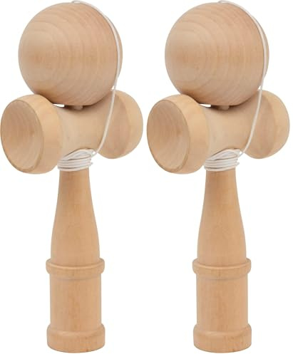 Small Foot Legler - 2019881 - Kit Creativo Mundial - Natural Madera Kendama (Paquete de 2)