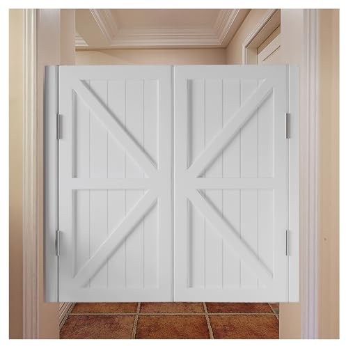 Saloon Porte battante en bois massif - Double battant - Porte western avec charnières en acier inoxydable et fermeture automatique - for cuisine, bar, café(A,W75xH120cm(29.52x47.24in))