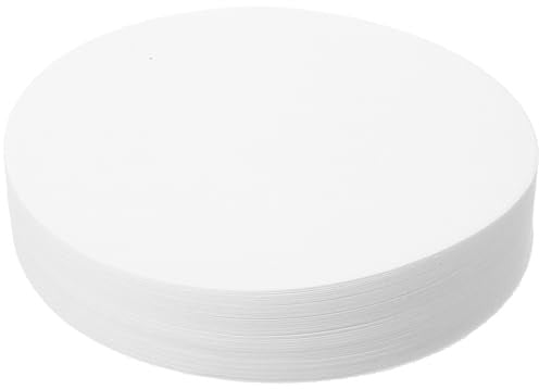 SOESFOUFU Schnelles Filterpapier für Präzise Filterung 100 Stück aus Baumwollfaser Weiß Quantitatives Laborfilterpapier im Laborexperiment und Laborbedarf