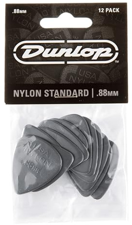 Dunlop Nylon Standard 0,88 dunkelgrau, 12er Pack