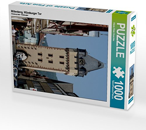 CALVENDO Puzzle Miltenberg, Würzburger Tor | 1000 Teile Lege-Größe 48 x 64 cm Foto-Puzzle für glückliche Stunden